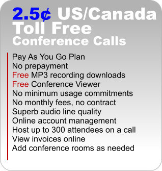 toll free conference call