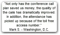 Toll Free Flat Rate Conference Call Service - Toll Free Bucket of Minutes Plan