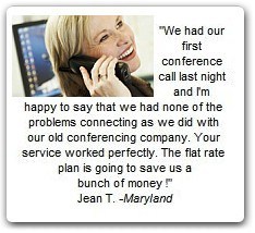 Unlimited Flat Rate Free Minutes Teleconference Service | Pay $0 per minute. Choose a plan that fits your needs