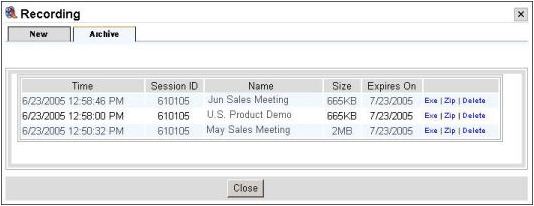 Web Conferencing | Recording a Conference