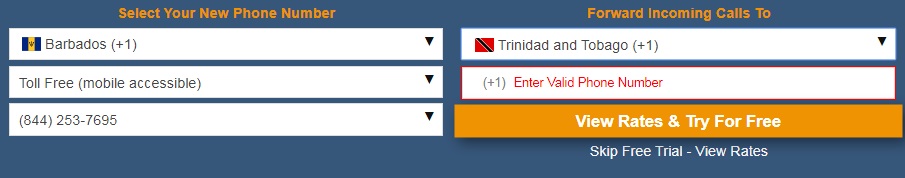 Barbados Virtual Phone Number Database
