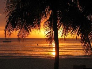 Jamaica Negril, sunset beach