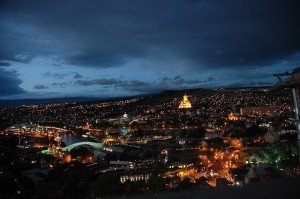 Tbilisi Georgia Capital at night