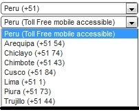 Peru Virtual Numbers
