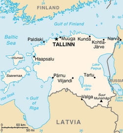Estonia Map CIA