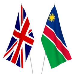 Great Britain and Republic of Namibia Flags