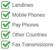 Grenada National Phone Number is accessible from the following devices and networks