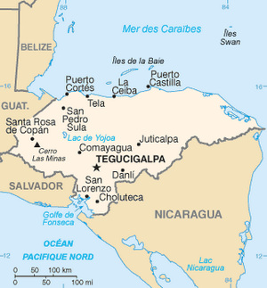 Honduras Map CIA