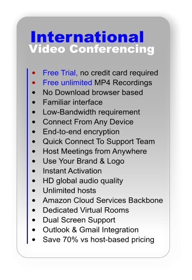 International Video Conference Meeting Features