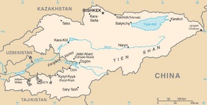 Kyrgyzstan Map CIA