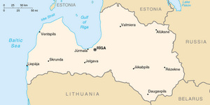 Latvia Map CIA