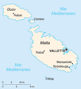 Malta Map CIA