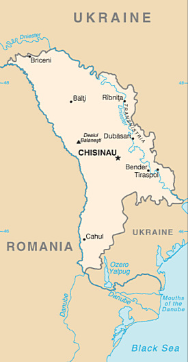 Moldova Map CIA