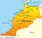 Morocco Map CIA