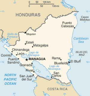 Nicaragua Map CIA