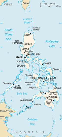 Philippines Map CIA