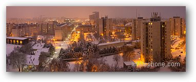 Evening Bratislava - Petrzalka, Slovakia