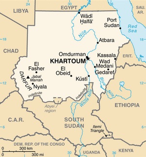 Sudan Map CIA