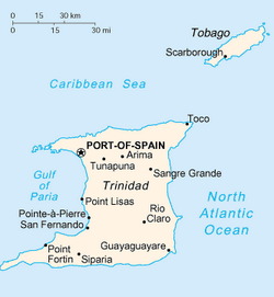 Trinidad Map CIA