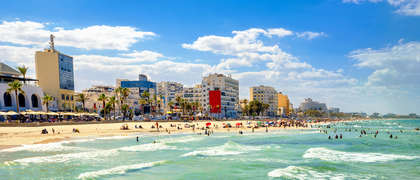 Tunisia Call Forwarding Urban beach in Sousse