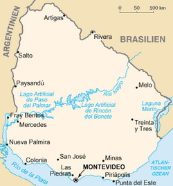 Uruguay Map CIA